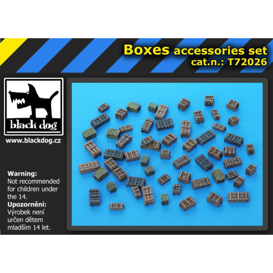 Black Dog T72026 1/72 Boxes accessories set