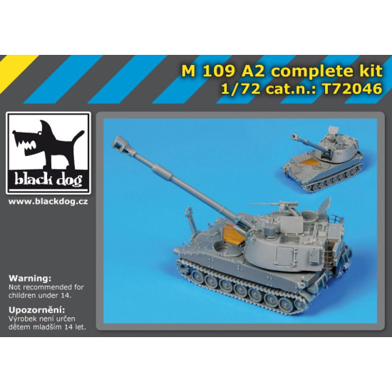 Black Dog T72046 1/72 M109 A2 complete kit