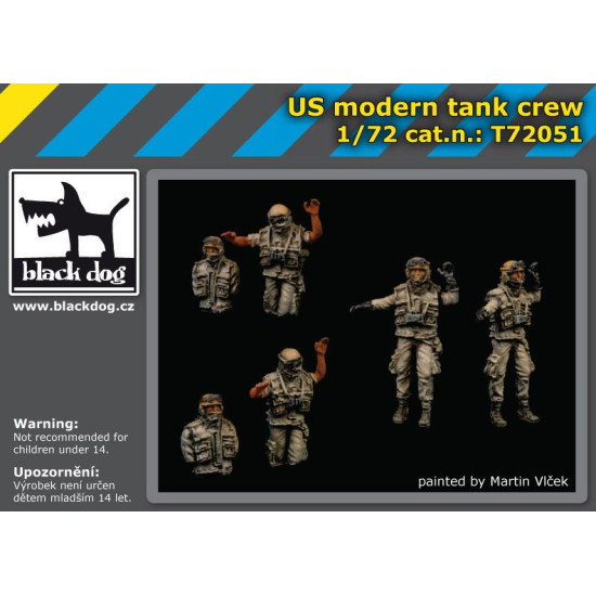 Black Dog T72051 1/72 Us modern tank crew