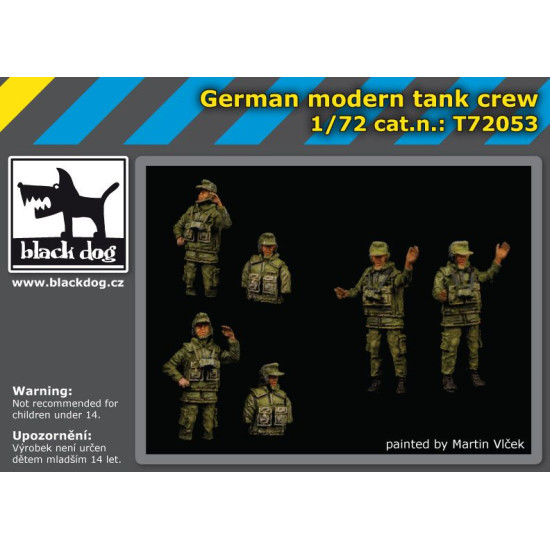 Black Dog T72053 1/72 German modern tank crew