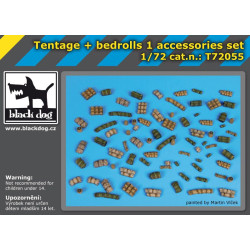 Black Dog T72055 1/72 Tentage plus bedrols 1 accessories set