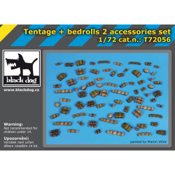 Black Dog T72056 1/72 Tentage plus bedrols 2 accessories set