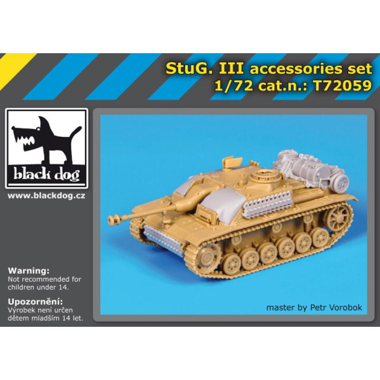 Black Dog T72059 1/72 Stug III accessories set for Revell