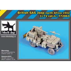 Black Dog T72063 1/72 British SAS jeep North Africa 1942 for Dragon