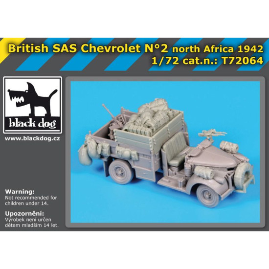 Black Dog T72064 1/72 British SAS chevrolet N for Dragon