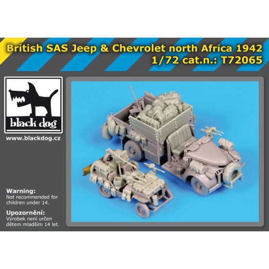 Black Dog T72065 1/72 British SAS jeep - chevrolet SAS for Dragon