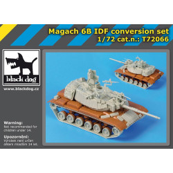 Black Dog T72066 1/72 Magach 6 B IDF conversion setT72066 1/72 Magach 6 B IDF conversion set for Revell