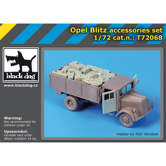 Black Dog T72068 1/72 Opel Blitz accessories set for Roden