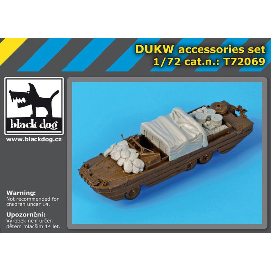 Black Dog T72069 1/72 DUKW accessories set for Italeri