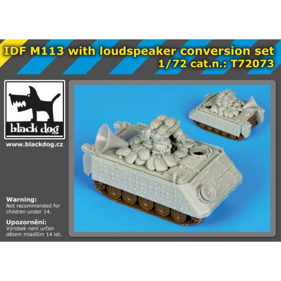Black Dog T72073 1/72 IDF M113 loudspeaker conversion set for Trumpeter Black Dog T72073 1/72 IDF M113 loudspeaker conversion set for Trumpeter