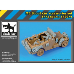 Black Dog T72074 1/72 M 3 Scout car accessories set for Italeri