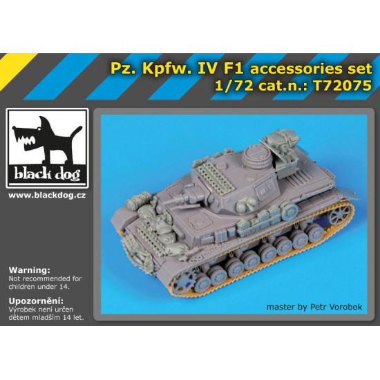 Black Dog T72075 1/72 Pz. Kpfw IV F1 for Dragon