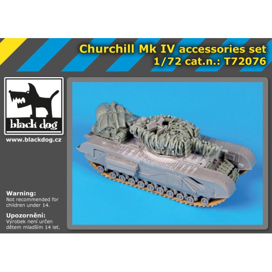 Black Dog T72076 1/72 Churchil Mk IV for Dragon