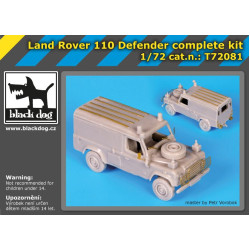 Black Dog T72081 1/72 Land Rover 110 Defender complete kit