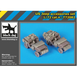 Black Dog T72082 1/72 US Jeep accessories set for Dragon