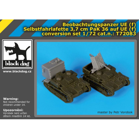 Black Dog T72083 1/72 Beobachtungspanzer UE for S -model Black Dog T72083 1/72 Beobachtungspanzer UE for S -model
