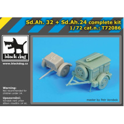 Black Dog T72086 1/72 S.d.Ah32+S.d.Ah 24 complet kit