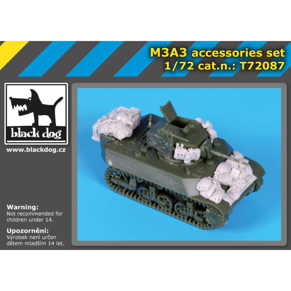 Black Dog T72087 1/72 M3A3 accessories set for S -model