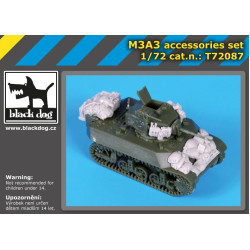 Black Dog T72087 1/72 M3A3 accessories set for S -model