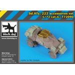 Black Dog T72090 1/72 Sd.Kfz 222 accessories set for Dragon