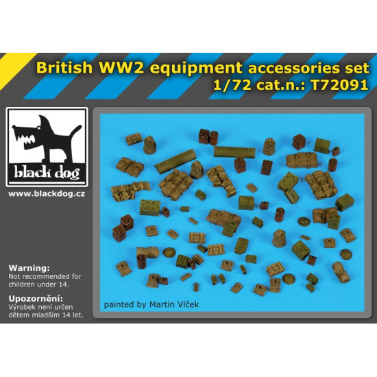 Black Dog T72091 1/72 British WW II equipment accessories set