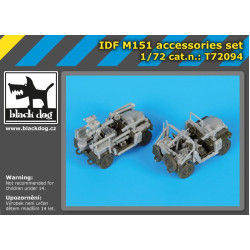 Black Dog T72094 1/72 IDF M-151 accessories set for S -model