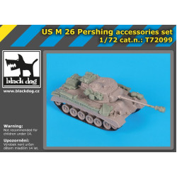 Black Dog T72099 1/72 US M26 Pershing accessories set for Trumpeter