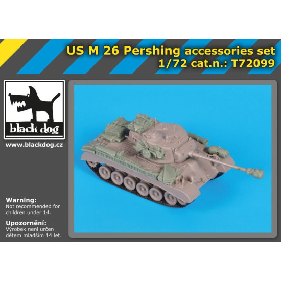 Black Dog T72099 1/72 US M26 Pershing accessories set for Trumpeter Black Dog T72099 1/72 US M26 Pershing accessories set for Trumpeter