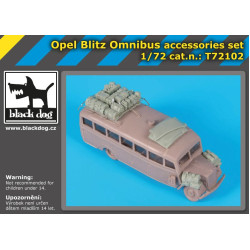 Black Dog T72102 1/72 Opel Blitz Omnibus accessories set for Roden