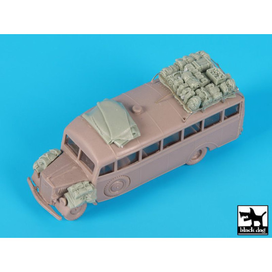 Black Dog T72102 1/72 Opel Blitz Omnibus accessories set for Roden