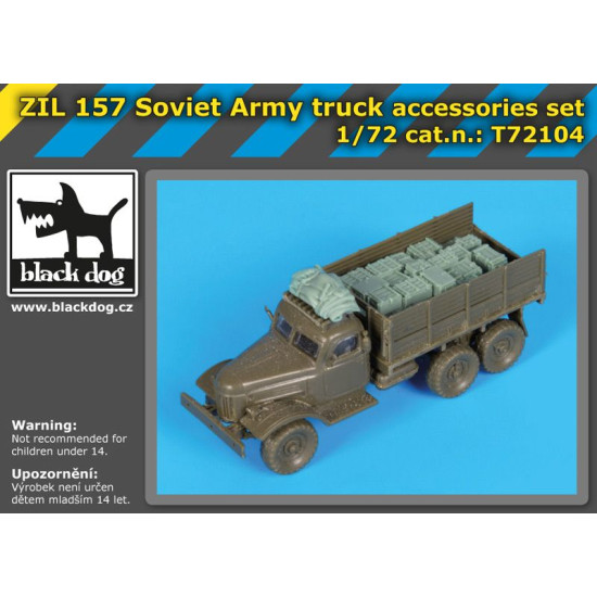 Black Dog T72104 1/72 Soviet Army truck accessories set for Trumpeter