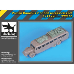 Black Dog T72106 1/72 Voman Omnibus 7 or 660 accessories set for Roden