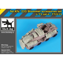 Black Dog T72113 1/72 SD.Kfz 233 Stummel accessories set for Roden