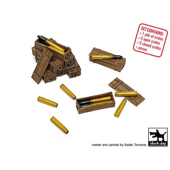 Black Dog T72117 1/72 Panther ammo crate