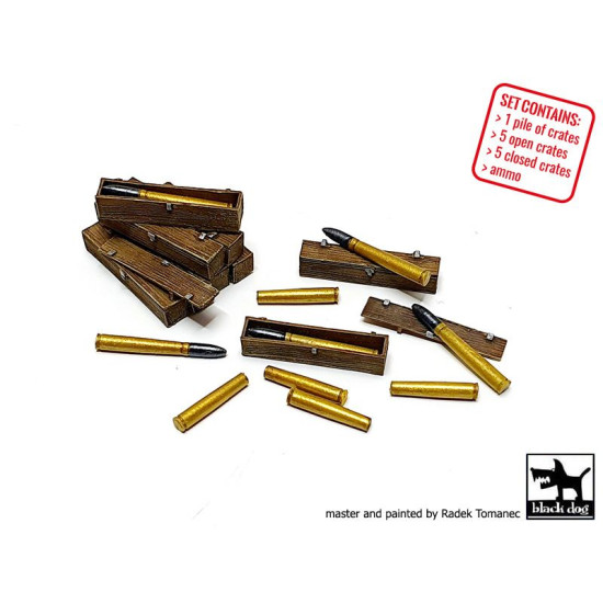 Black Dog T72118 1/72 King tiger ammo crate
