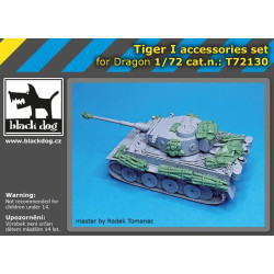 Black Dog T72130 1/72 Tiger I accesssories set for Dragon