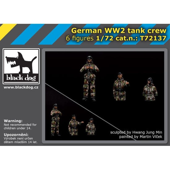 Black Dog T72137 1/72 German WW II tank crew