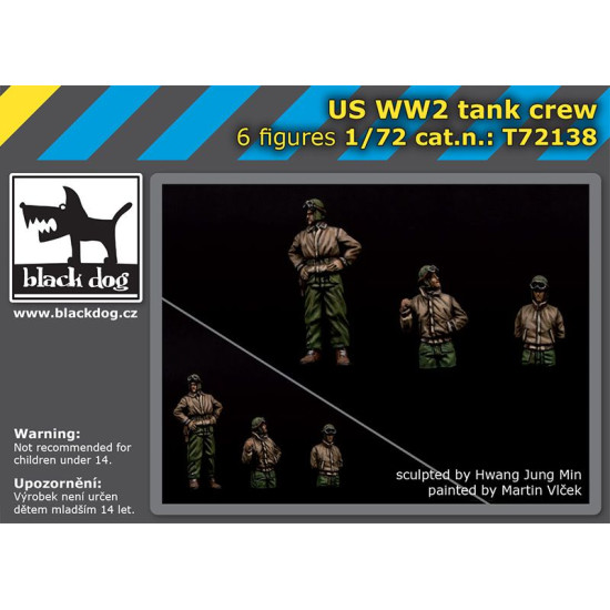 Black Dog T72138 1/72 US WW II tank crew