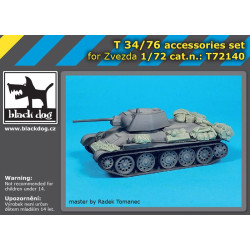 Black Dog T72140 1/72 T 34/76 accesories set for Zvezda