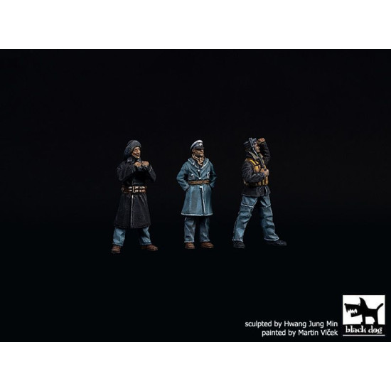 Black Dog T72142 1/72 German WW II submarine crew set #2