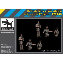 Black Dog T72148 1/72 British tank crew Africa