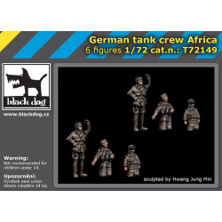 Black Dog T72149 1/72 German tank crew Africa