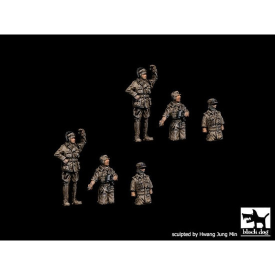 Black Dog T72149 1/72 German tank crew Africa