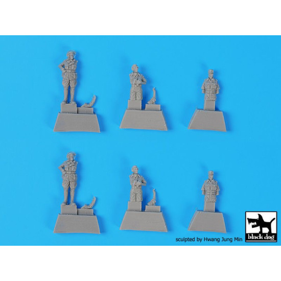 Black Dog T72149 1/72 German tank crew Africa