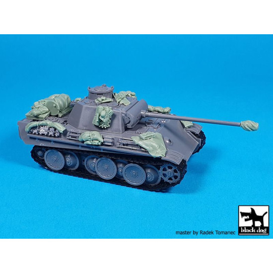 Black Dog T72150 1/72 Pz.Kpfw V Pantther Ausf G accessories set for Hasegawa