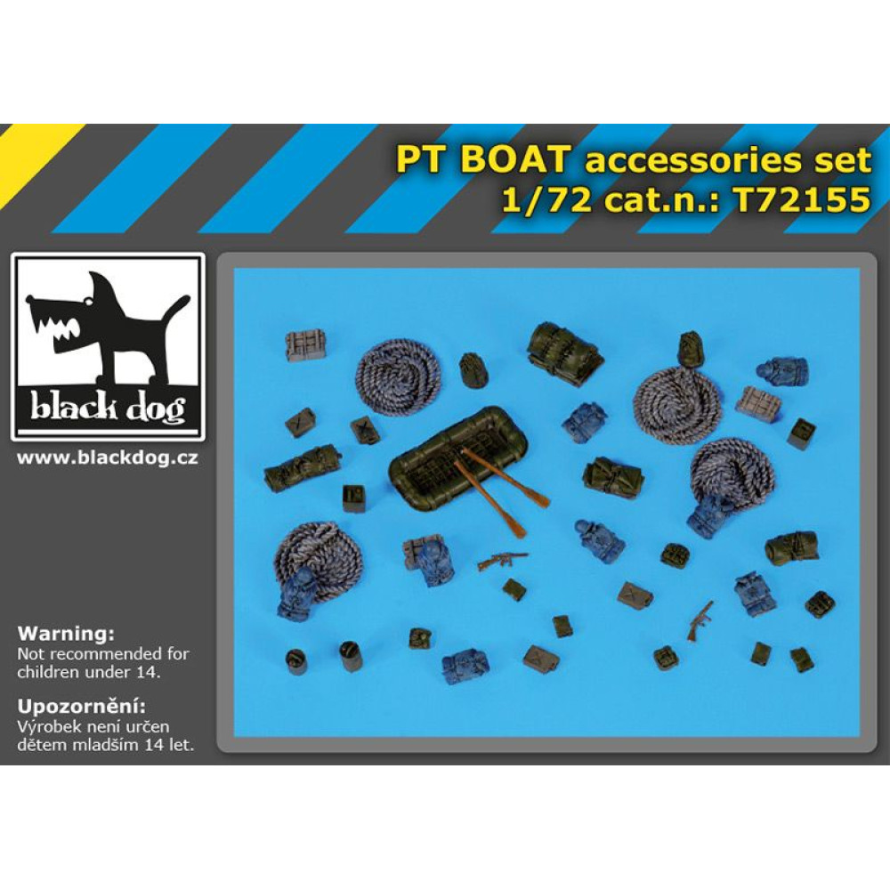 Black Dog T72155 1 72 Pt Boat Accessories Set