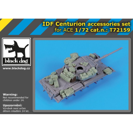 Black Dog T72159 1/72 IDF Centurion accessories set for Ace