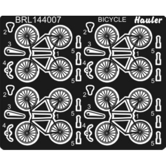 Brengun BRL144007 1/144 Bicycle PE kit of bike