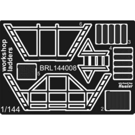 Brengun BRL144008 1/144 Workshop ladders PE ladders for maintainance