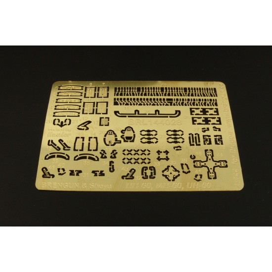 Brengun BRL144029 1/144 Blackhawk HH-60, MH-60, UH-60 PE set for Dragon kit Brengun BRL144029 1/144 Blackhawk HH-60, MH-60, UH-60 PE set for Dragon kit